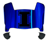 Illinois Fighting Illini Mini Football Helmet Visor Shield w/ Clips - PICK VISOR & LOGO COLOR