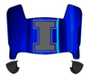 Illinois Fighting Illini Mini Football Helmet Visor Shield w/ Clips - PICK VISOR & LOGO COLOR
