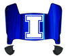 Illinois Fighting Illini Mini Football Helmet Visor Shield w/ Clips - PICK VISOR & LOGO COLOR