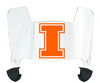 Illinois Fighting Illini Mini Football Helmet Visor Shield w/ Clips - PICK VISOR & LOGO COLOR