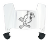 Illinois State Redbirds Mini Football Helmet Visor Shield w/ Clips - PICK VISOR & LOGO COLOR