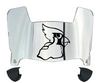 Illinois State Redbirds Mini Football Helmet Visor Shield w/ Clips - PICK VISOR & LOGO COLOR