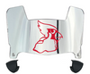 Illinois State Redbirds Mini Football Helmet Visor Shield w/ Clips - PICK VISOR & LOGO COLOR