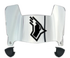 Illinois State Redbirds Mini Football Helmet Visor Shield w/ Clips - PICK VISOR & LOGO COLOR