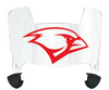 Incarnate Word Cardinals Mini Football Helmet Visor Shield w/ Clips - PICK VISOR & LOGO COLOR - SportsJewelryProShop