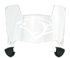 Incarnate Word Cardinals Mini Football Helmet Visor Shield w/ Clips - PICK VISOR & LOGO COLOR - SportsJewelryProShop