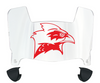 Incarnate Word Cardinals Mini Football Helmet Visor Shield w/ Clips - PICK VISOR & LOGO COLOR - SportsJewelryProShop
