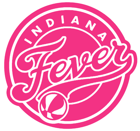 Indiana Fever HOT PINK Team Logo Premium DieCut Vinyl Decal PICK SIZE