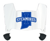 Indiana State Sycamores Mini Football Helmet Visor Shield w/ Clips - PICK VISOR & LOGO COLOR