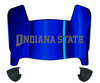 Indiana State Sycamores Mini Football Helmet Visor Shield w/ Clips - PICK VISOR & LOGO COLOR