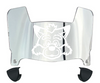 Indiana State Sycamores Mini Football Helmet Visor Shield w/ Clips - PICK VISOR & LOGO COLOR
