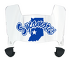 Indiana State Sycamores Mini Football Helmet Visor Shield w/ Clips - PICK VISOR & LOGO COLOR