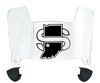 Indiana State Sycamores Mini Football Helmet Visor Shield w/ Clips - PICK VISOR & LOGO COLOR