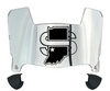 Indiana State Sycamores Mini Football Helmet Visor Shield w/ Clips - PICK VISOR & LOGO COLOR