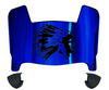 Indiana State Sycamores Mini Football Helmet Visor Shield w/ Clips - PICK VISOR & LOGO COLOR