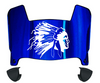 Indiana State Sycamores Mini Football Helmet Visor Shield w/ Clips - PICK VISOR & LOGO COLOR