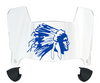 Indiana State Sycamores Mini Football Helmet Visor Shield w/ Clips - PICK VISOR & LOGO COLOR