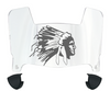 Indiana State Sycamores Mini Football Helmet Visor Shield w/ Clips - PICK VISOR & LOGO COLOR