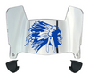 Indiana State Sycamores Mini Football Helmet Visor Shield w/ Clips - PICK VISOR & LOGO COLOR