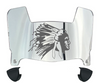 Indiana State Sycamores Mini Football Helmet Visor Shield w/ Clips - PICK VISOR & LOGO COLOR