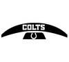 Indianapolis Colts MIDI Mid Size SpeedFlex Football Helmet Front & Back Bumper Decal Set - Pick Color