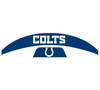 Indianapolis Colts MIDI Mid Size SpeedFlex Football Helmet Front & Back Bumper Decal Set - Pick Color