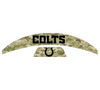Indianapolis Colts MIDI Mid Size SpeedFlex Football Helmet Front & Back Bumper Decal Set - Pick Color