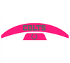 Indianapolis Colts MIDI Mid Size SpeedFlex Football Helmet Front & Back Bumper Decal Set - Pick Color