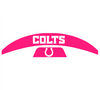 Indianapolis Colts MIDI Mid Size SpeedFlex Football Helmet Front & Back Bumper Decal Set - Pick Color