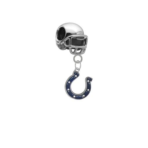 Indianapolis Colts 3D Football Helmet Universal European Bracelet Charm (Pandora Compatible)