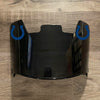 Indianapolis Colts Full Size Football Helmet Visor Shield Blck Dark Tint w/ Clips - PICK LOGO COLOR