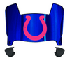 Indianapolis Colts Limited Edition Mini Football Helmet Visor Shield w/ Clips - PICK VISOR & LOGO COLOR
