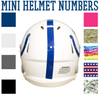 Indianapolis Colts Jersey Style Vinyl Number Decal Sheet Set of 50 #0-9 - Pick Color & Size