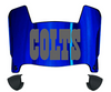 Indianapolis Colts Retro Throwback Mini Football Helmet Visor Shield w/ Clips - PICK VISOR & LOGO COLOR
