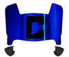 Indianapolis Colts Mini Football Helmet Visor Shield w/ Clips - PICK VISOR & LOGO COLOR