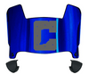 Indianapolis Colts Mini Football Helmet Visor Shield w/ Clips - PICK VISOR & LOGO COLOR