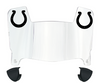 Indianapolis Colts Mini Football Helmet Visor Shield w/ Clips - PICK VISOR & LOGO COLOR