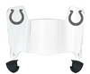Indianapolis Colts Mini Football Helmet Visor Shield w/ Clips - PICK VISOR & LOGO COLOR