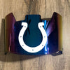 Indianapolis Colts Full Size Football Helmet Visor Shield Blue Iridium Mirror w/ Clips - PICK LOGO COLOR