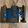 Indianapolis Colts Full Size Football Helmet Visor Shield Silver Chrome Mirror w/ Clips - PICK LOGO COLOR