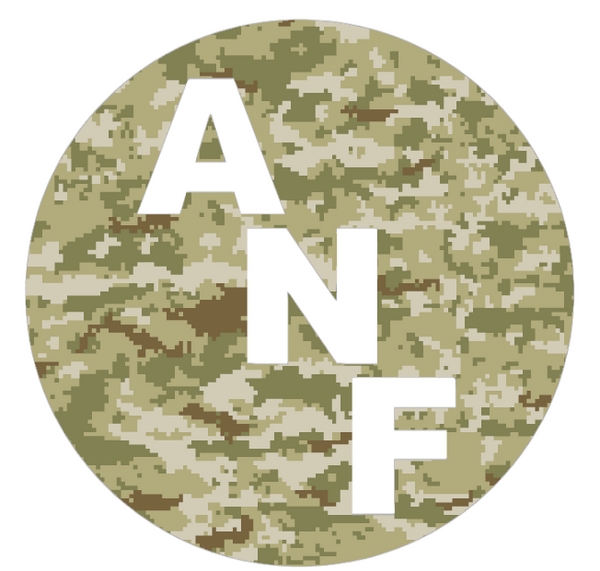 Iowa Hawkeyes ANF Circle Logo Salute to Service Camouflage Camo Vinyl Decal PICK SIZE
