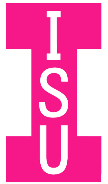 Iowa State Cyclones Hot Pink ISU Logo Premium DieCut Vinyl Decal PICK SIZE