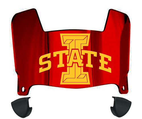 Iowa State Cyclones Mini Football Helmet Visor Shield w/ Clips - PICK VISOR & LOGO COLOR