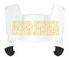 Iowa State Cyclones Mini Football Helmet Visor Shield w/ Clips - PICK VISOR & LOGO COLOR
