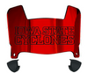 Iowa State Cyclones Mini Football Helmet Visor Shield w/ Clips - PICK VISOR & LOGO COLOR