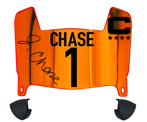 Ja'Mar Chase Cincinnati Bengals Mini Football Helmet Visor w/ Clips - PICK COLOR