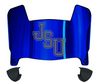 Jackson State Tigers Mini Football Helmet Visor Shield w/ Clips - PICK VISOR & LOGO COLOR