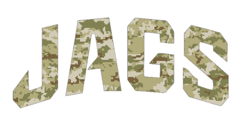 Jacksonville Jaguars Salute to Service JAGS Logo Camouflage Camo Vinyl Decal PICK SIZE