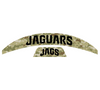 Jacksonville Jaguars MIDI Mid Size SpeedFlex Football Helmet Front & Back Bumper Decal Set - Pick Color