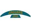 Jacksonville Jaguars MIDI Mid Size SpeedFlex Football Helmet Front & Back Bumper Decal Set - Pick Color
